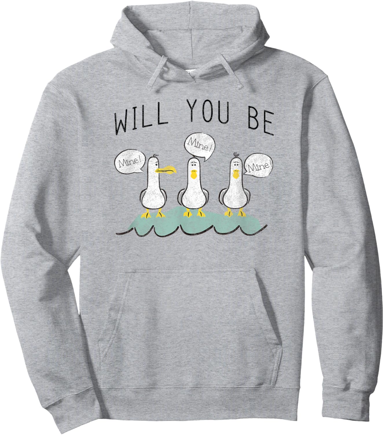Disney Pixar Finding Nemo Valentine Will You Be Mine V2 Hoodie - Hoodie | Ash