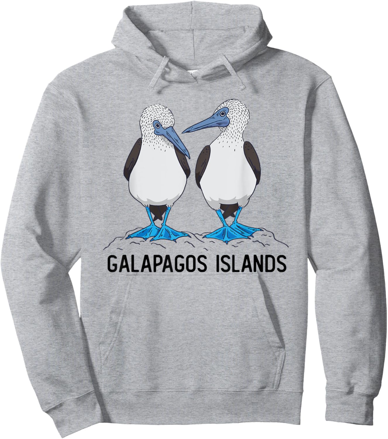 Seabirds Blue-footed Booby Bird Galapagos Hoodie - Hoodie | Ash