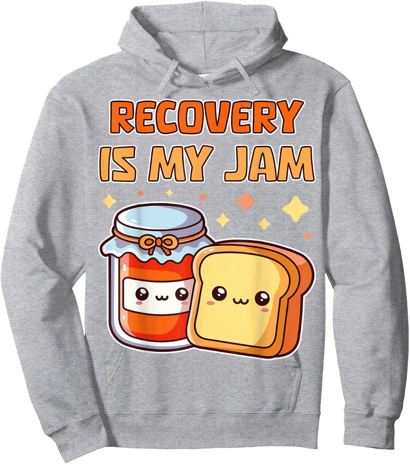 Recovery Is My Jam Sober Anniversary AA NA One Year Hoodie - Hoodie | Ash