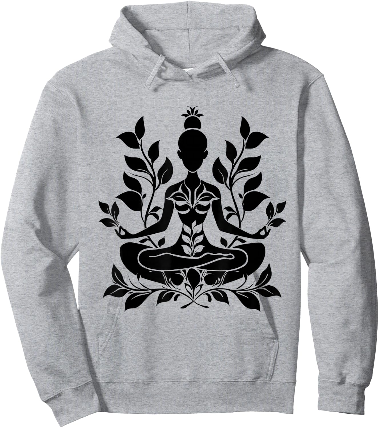 Zen Buddha Spiritual Buddhist Yoga Spirituality Meditation Hoodie - Hoodie | Ash