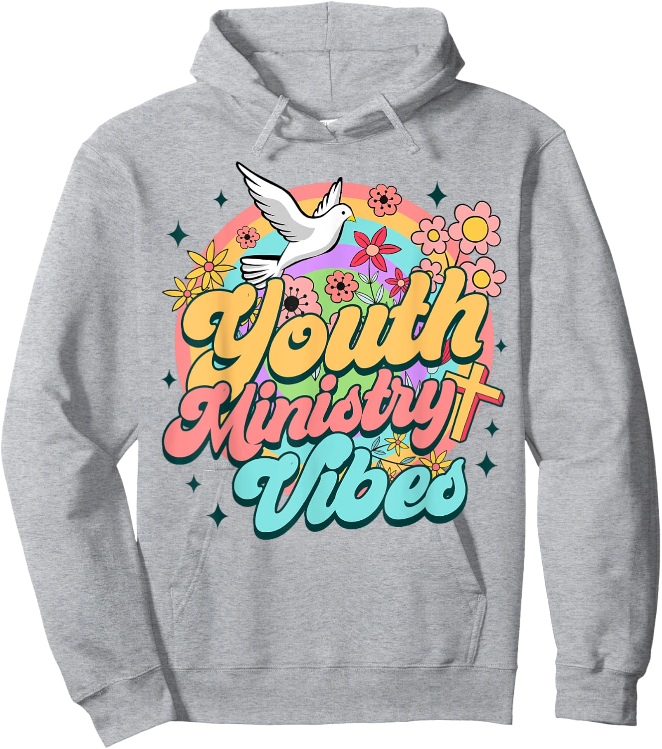 Christian Faith Religious Youth Pastor Youth Ministry Vibes Hoodie - Hoodie | Ash