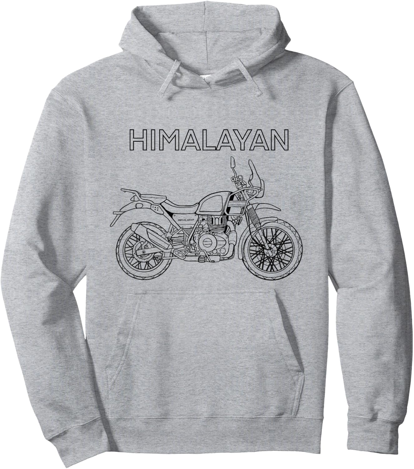 Himalayan Adventure Bike Motorcycle Riding Hoodie - Hoodie | Ash