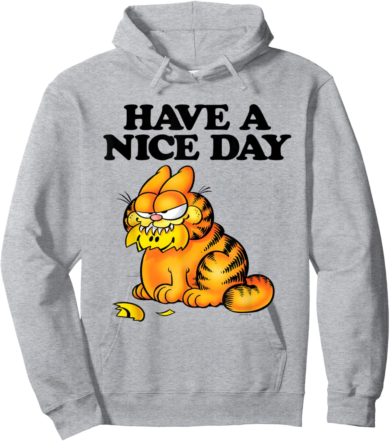 Garfield Classic Have A Nice Day Hoodie - Hoodie | Ash