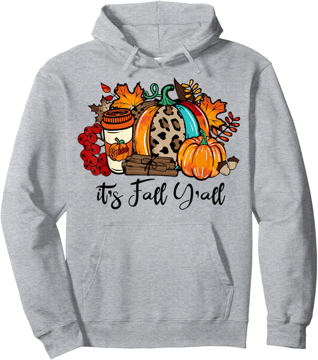 Its Fall Yall Shirt Happy Fall Yall Shirt Women Men Kids Hoodie - Hoodie | Ash