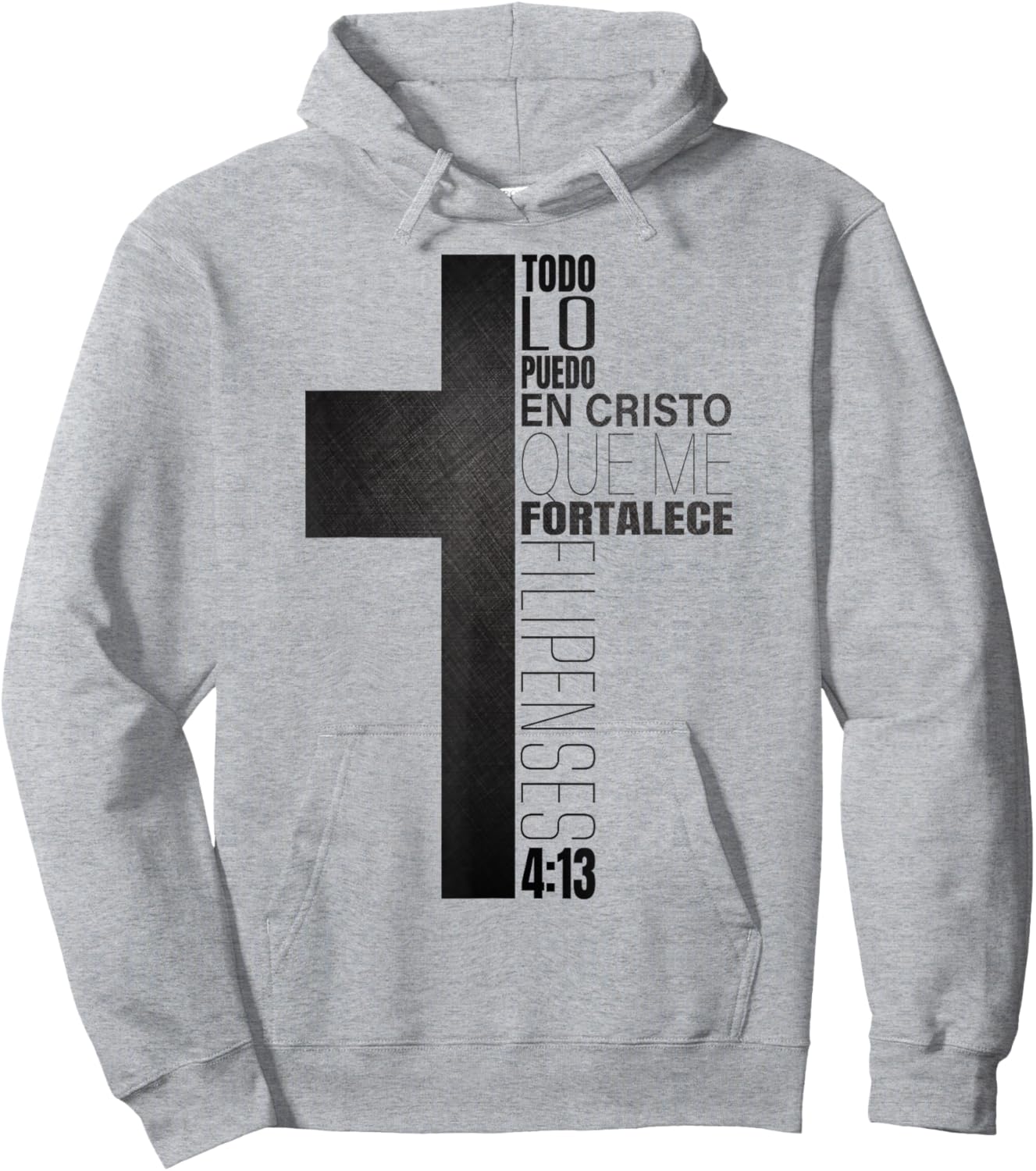 Filipenses 4 13 Regalos Cristianos Hombres Christian Spanish Hoodie - Hoodie | Ash