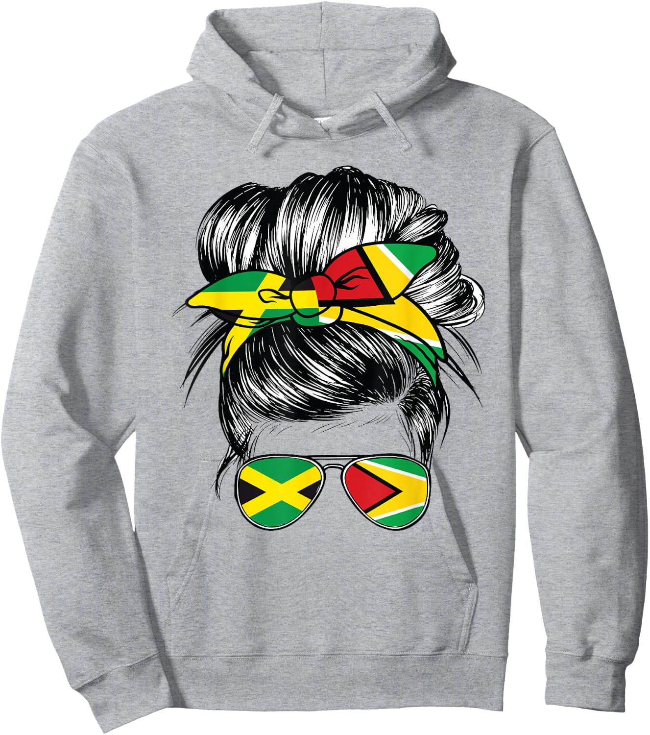 Guyanese Girl Jamaica Para Mujer Jamaican Women Guyana Hoodie - Hoodie | Ash
