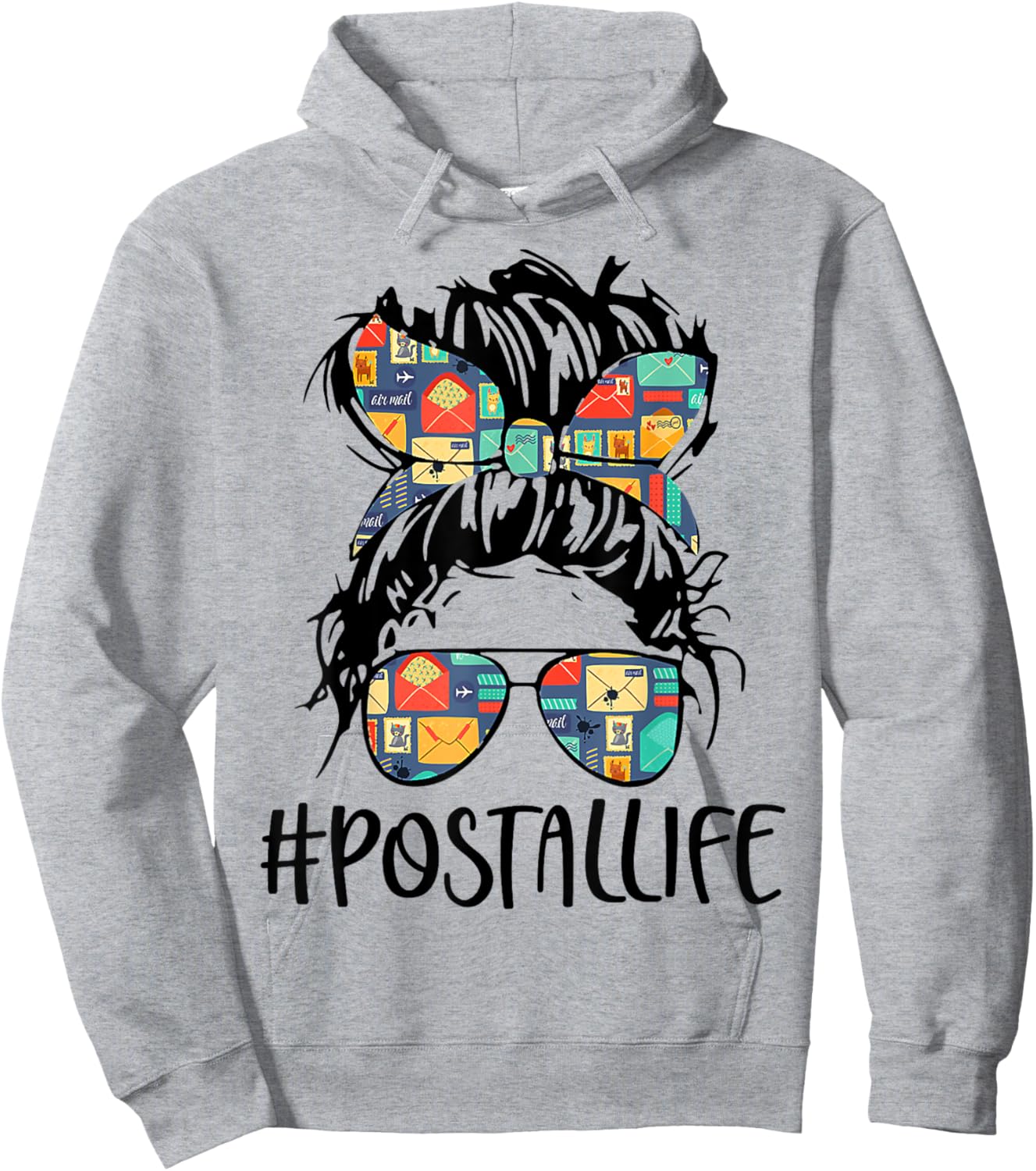 Postallife Mail Carrier Postal Worker Mailwoman Mother's Day Hoodie - Hoodie | Ash