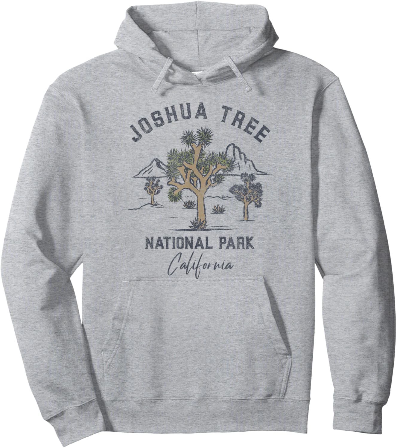 Joshua Tree National Park Vintage Hoodie - Hoodie | Ash