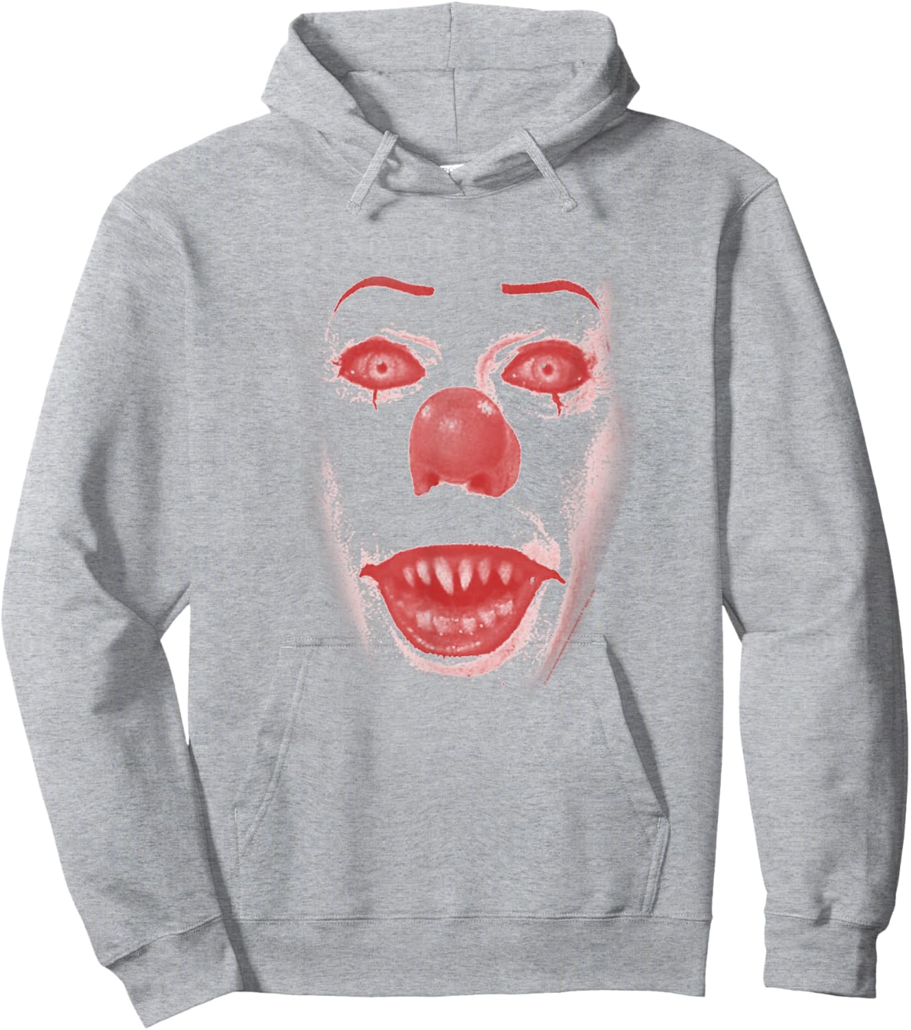 It Miniseries Pennywise Big Face Clown Hoodie - Hoodie | Ash
