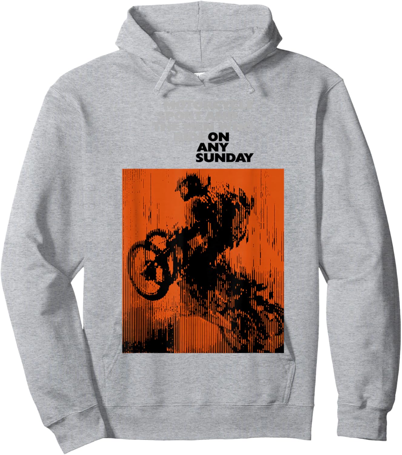 On Any Sunday 1971 Vintage Motorcycle Movie Poster Hoodie - Hoodie | Ash