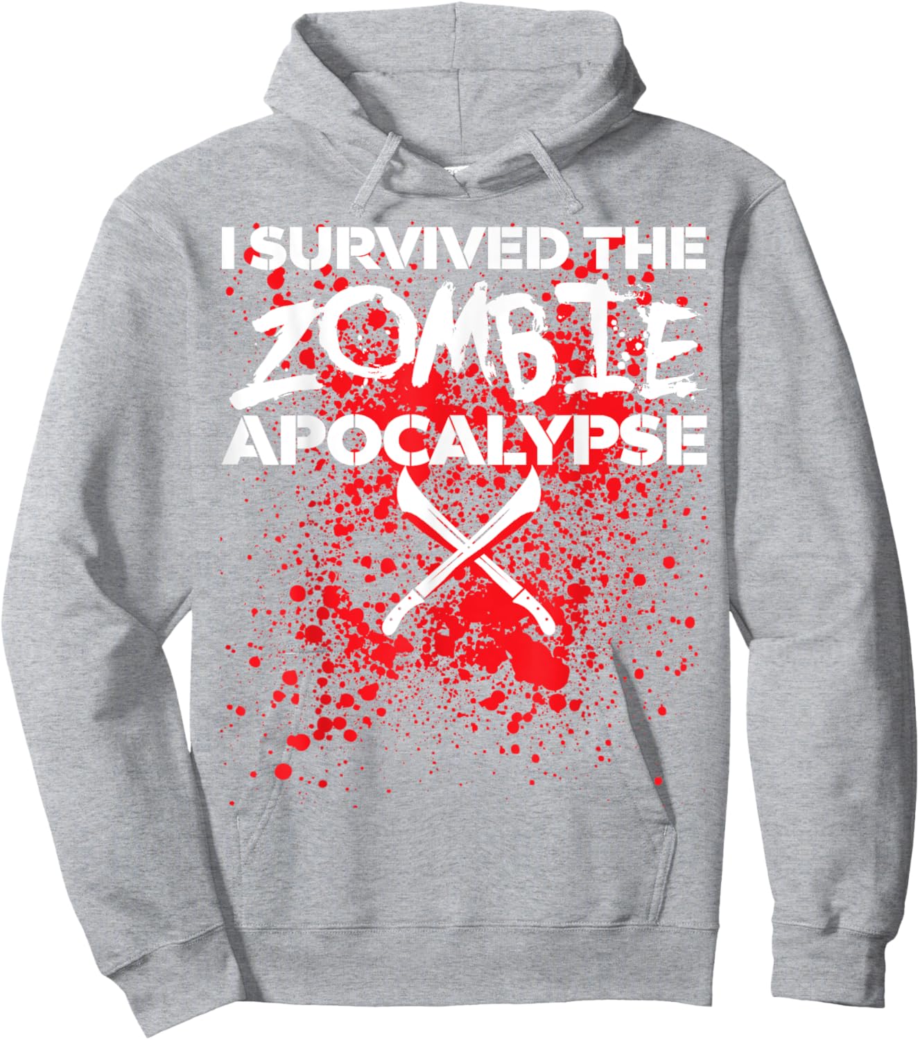 I survived the Zombie Apocalypse Hoodie - Hoodie | Ash