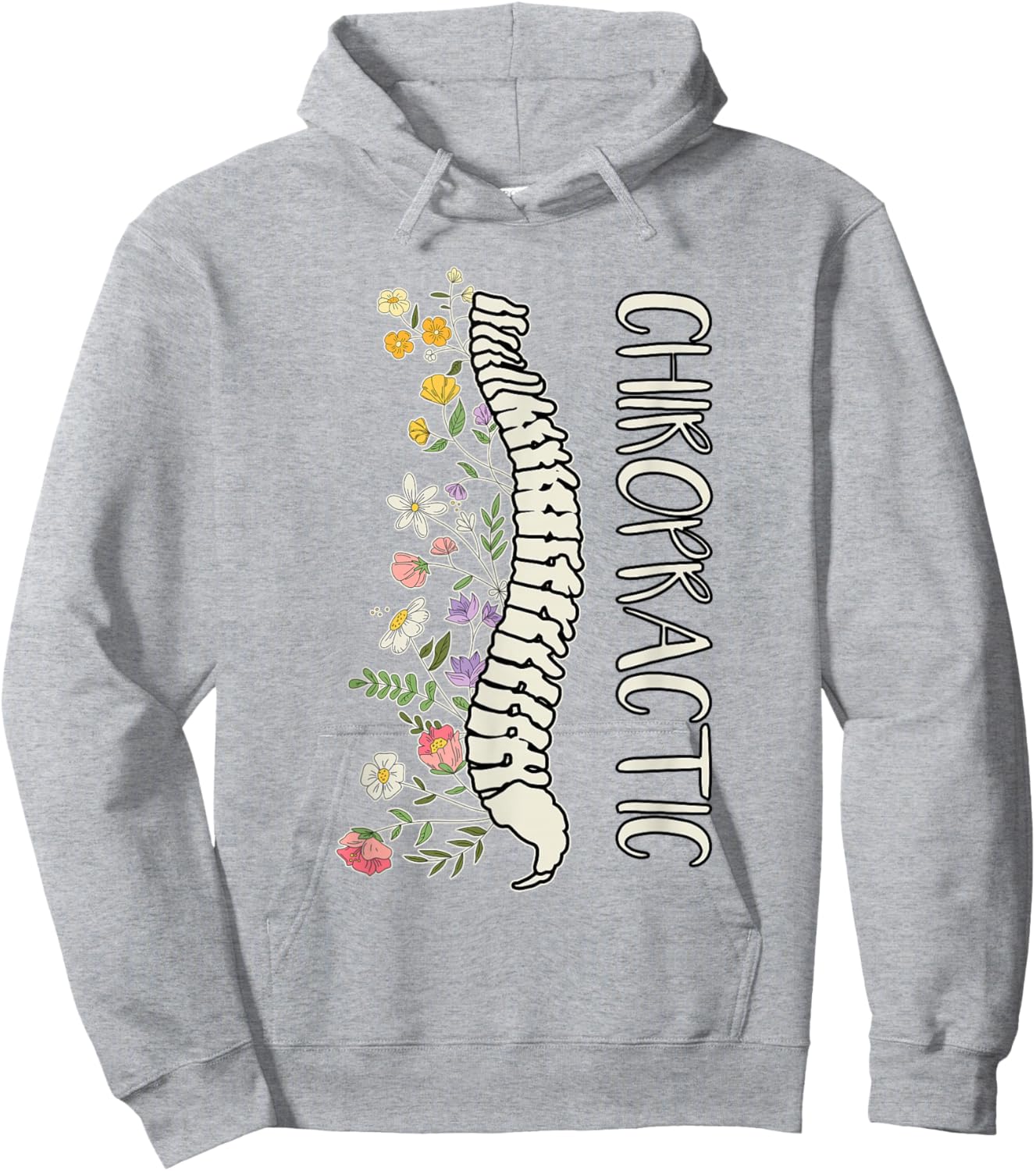 Chiropractor Gifts -Adults Blue Modern Chiropractic Hoodie - Hoodie | Ash