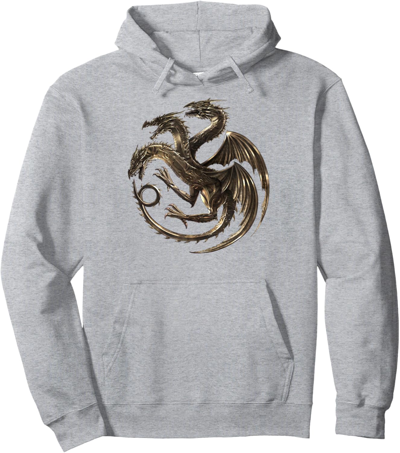 Three headed Dragon Fantasy Hoodie - Hoodie | Ash