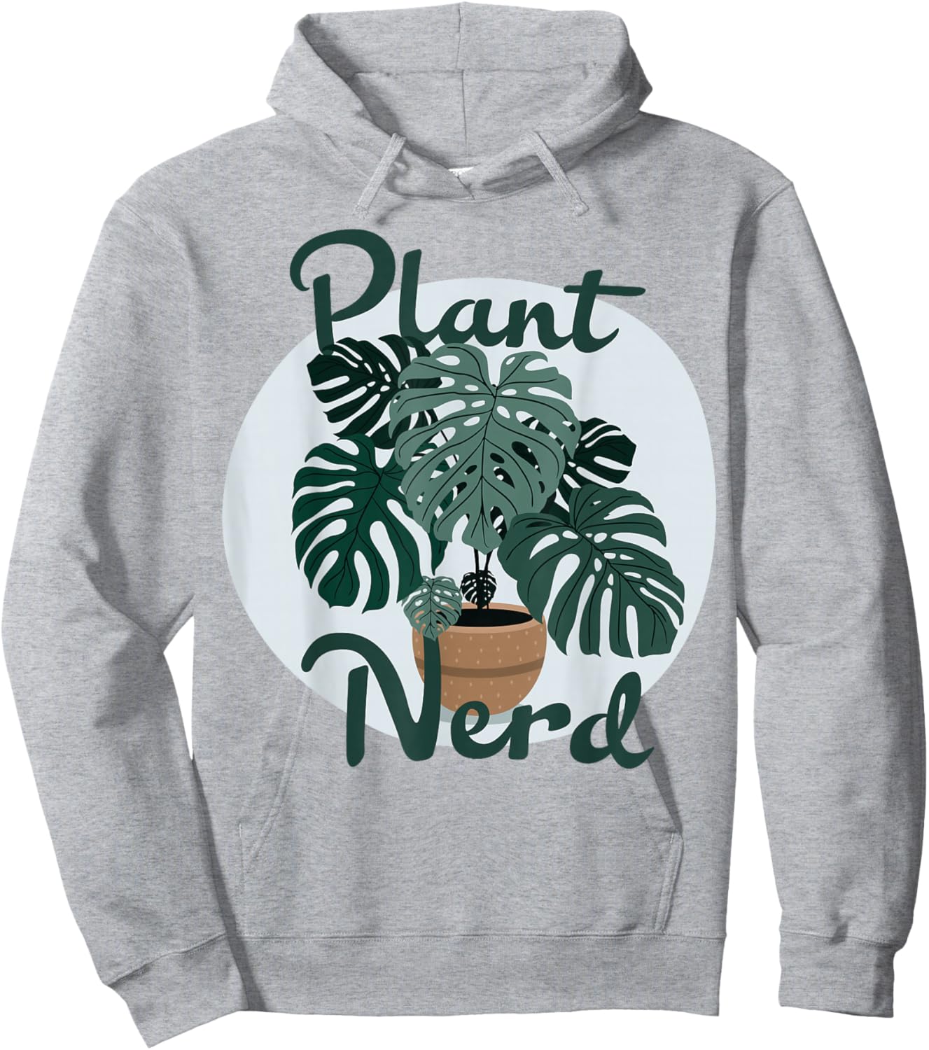 Plant Nerd Monstera Hoodie - Hoodie | Ash