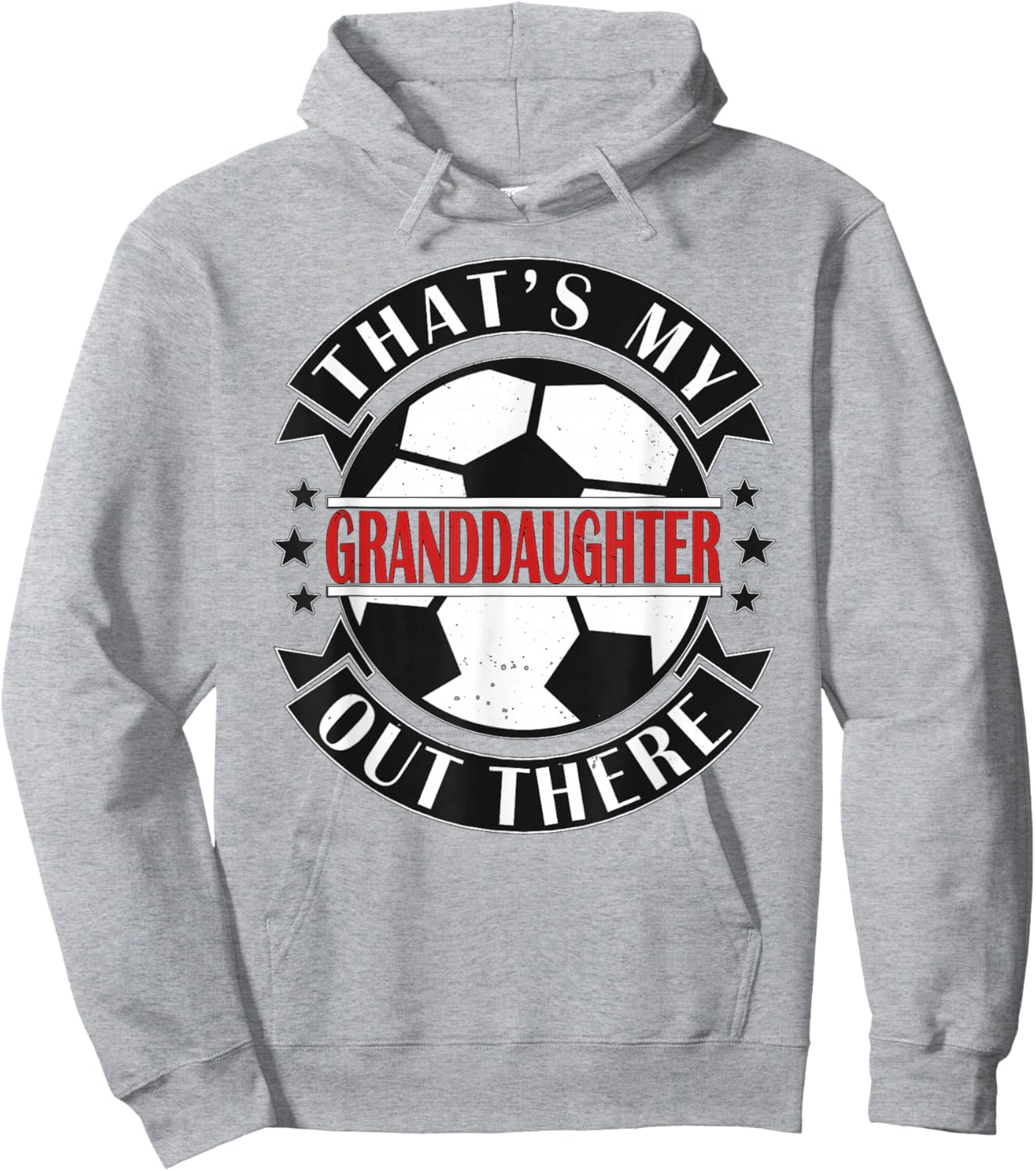 Das ist meine Enkelin da draußen Football Grandma Opa Hoodie - Hoodie | Ash