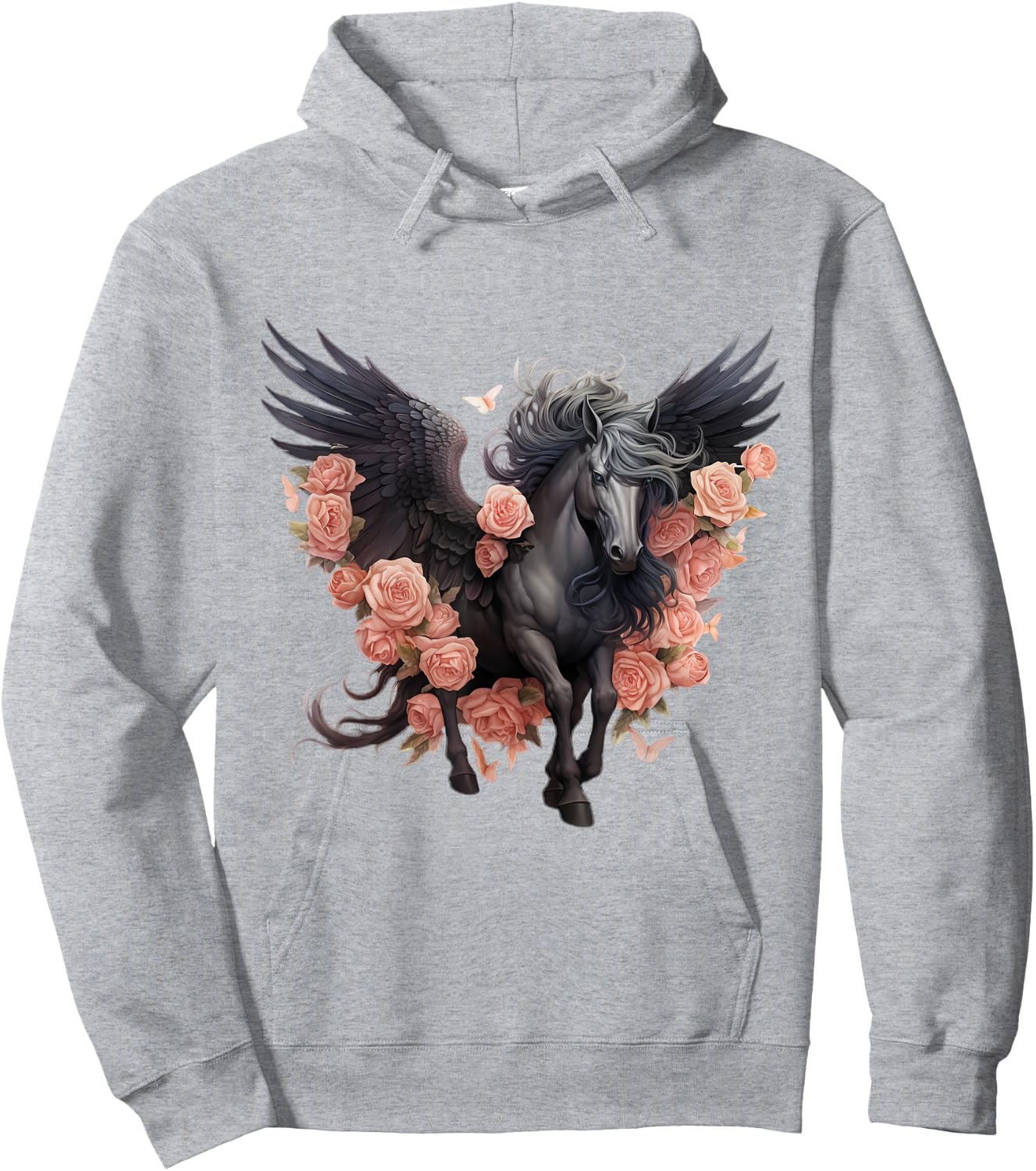 Pegasus, Winged flying horse, Greek Ancient Mythology Hoodie - Hoodie | Ash