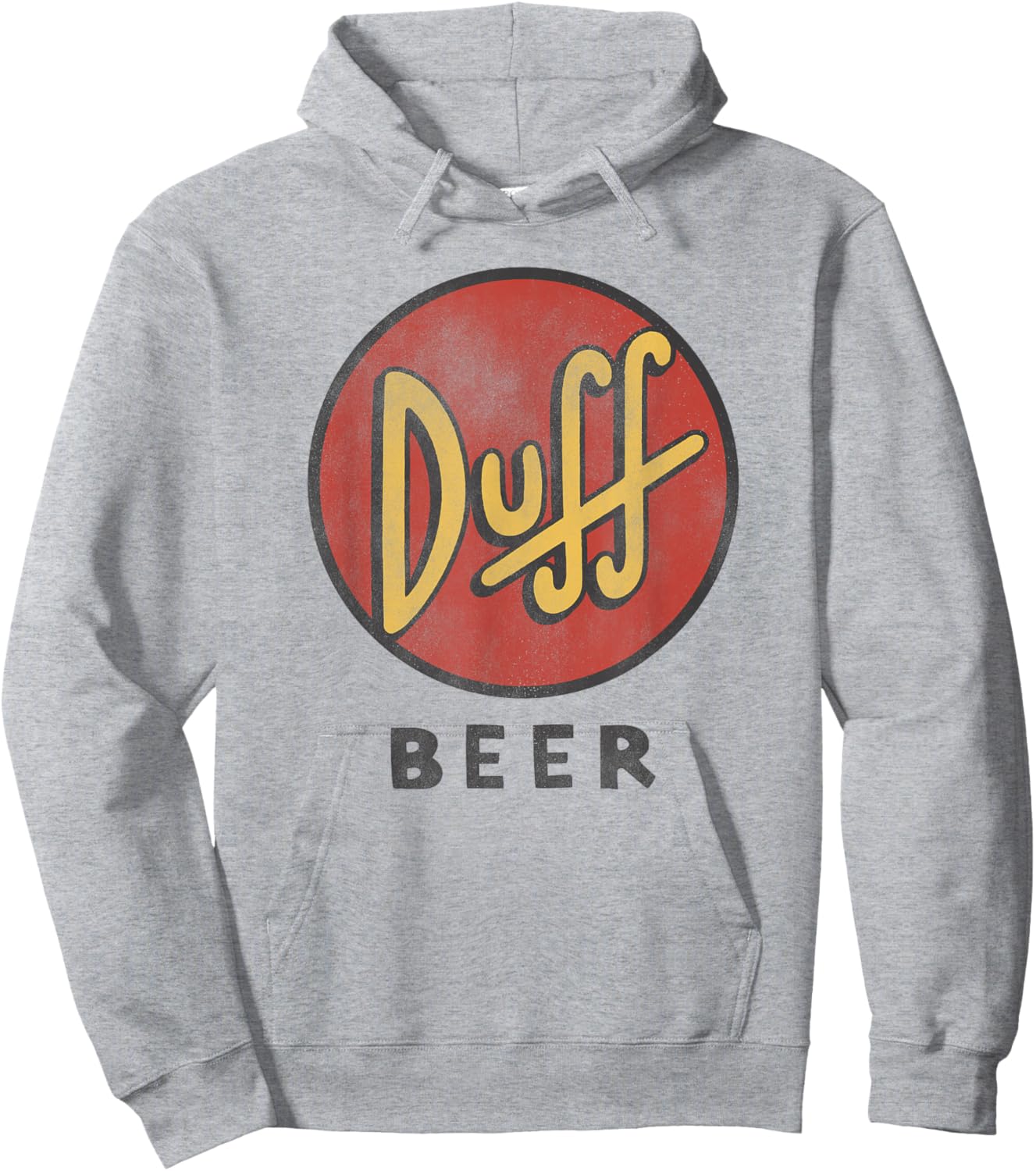 The Simpsons Duff Beer Circle Logo V1 Hoodie - Hoodie | Ash