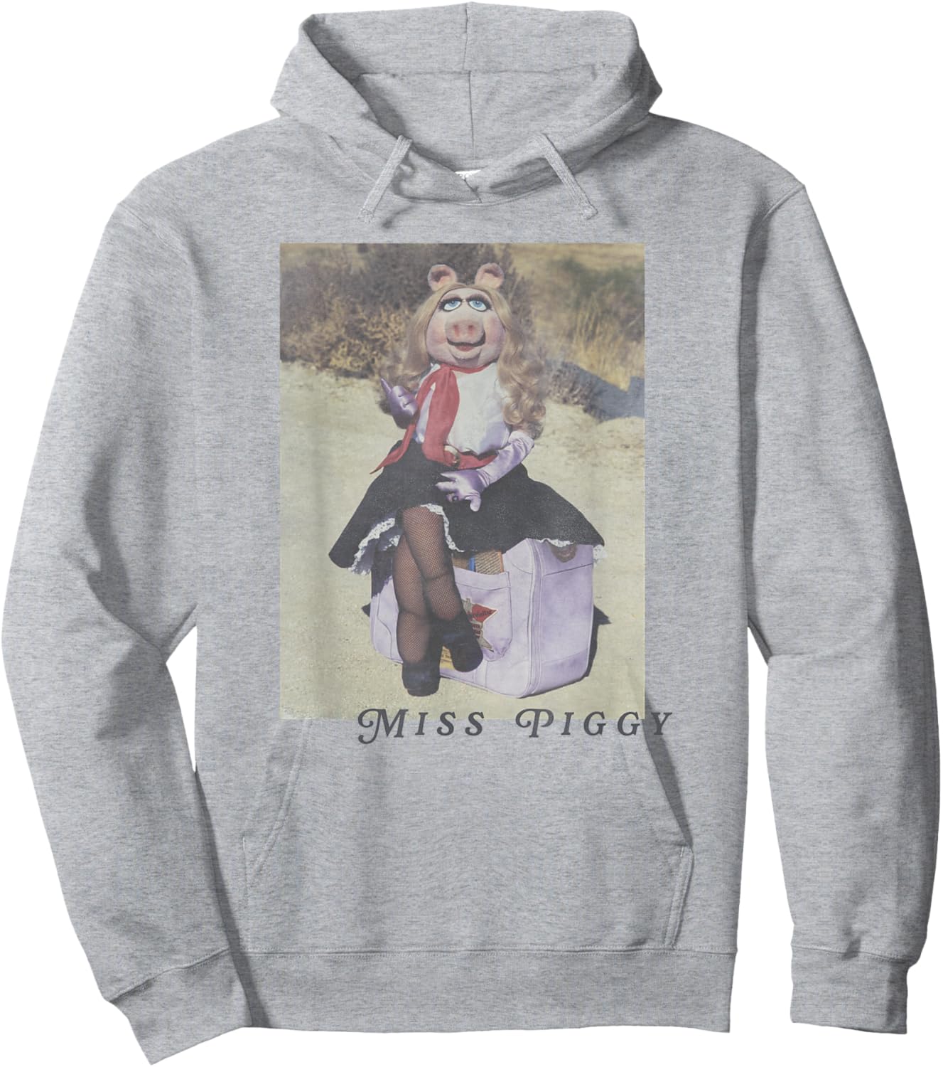 Disney Muppets Miss Piggy Traveling Portrait Hoodie - Hoodie | Ash