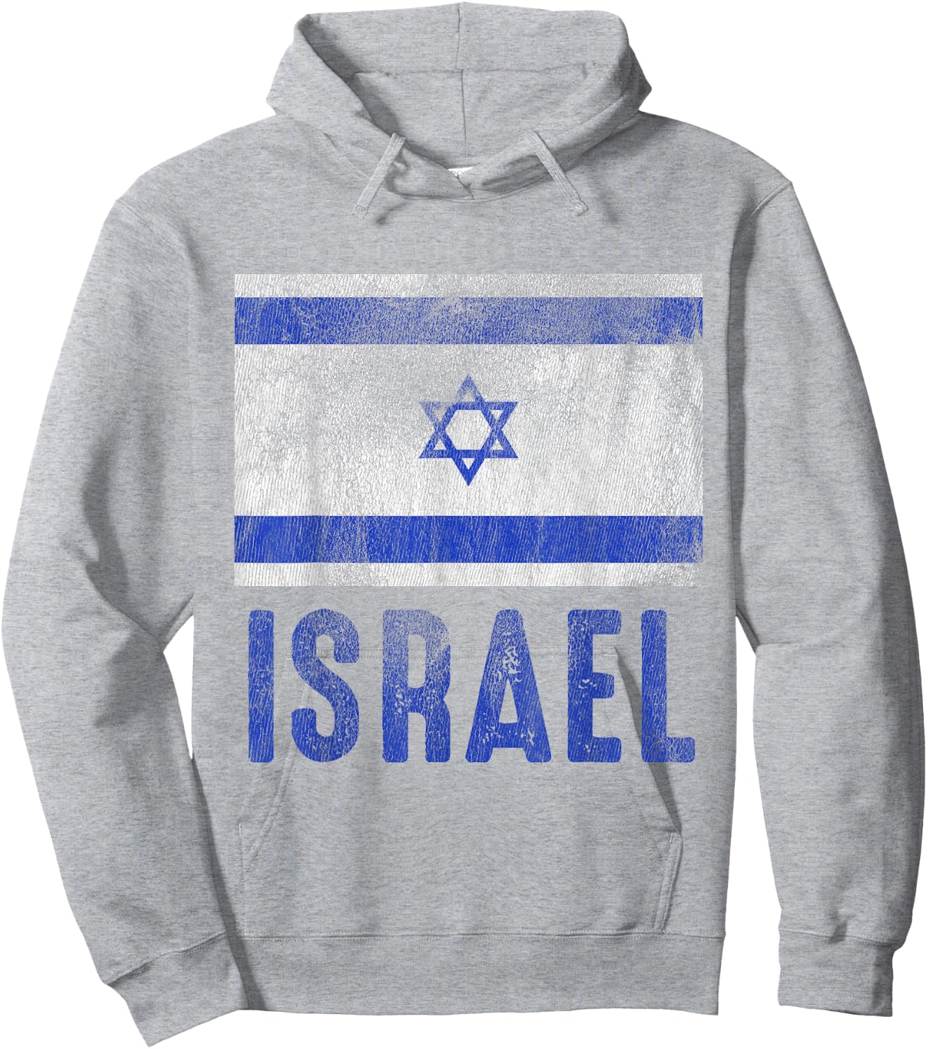 Vintage Israeli Flag Made In Israel Gift Hoodie - Hoodie | Ash