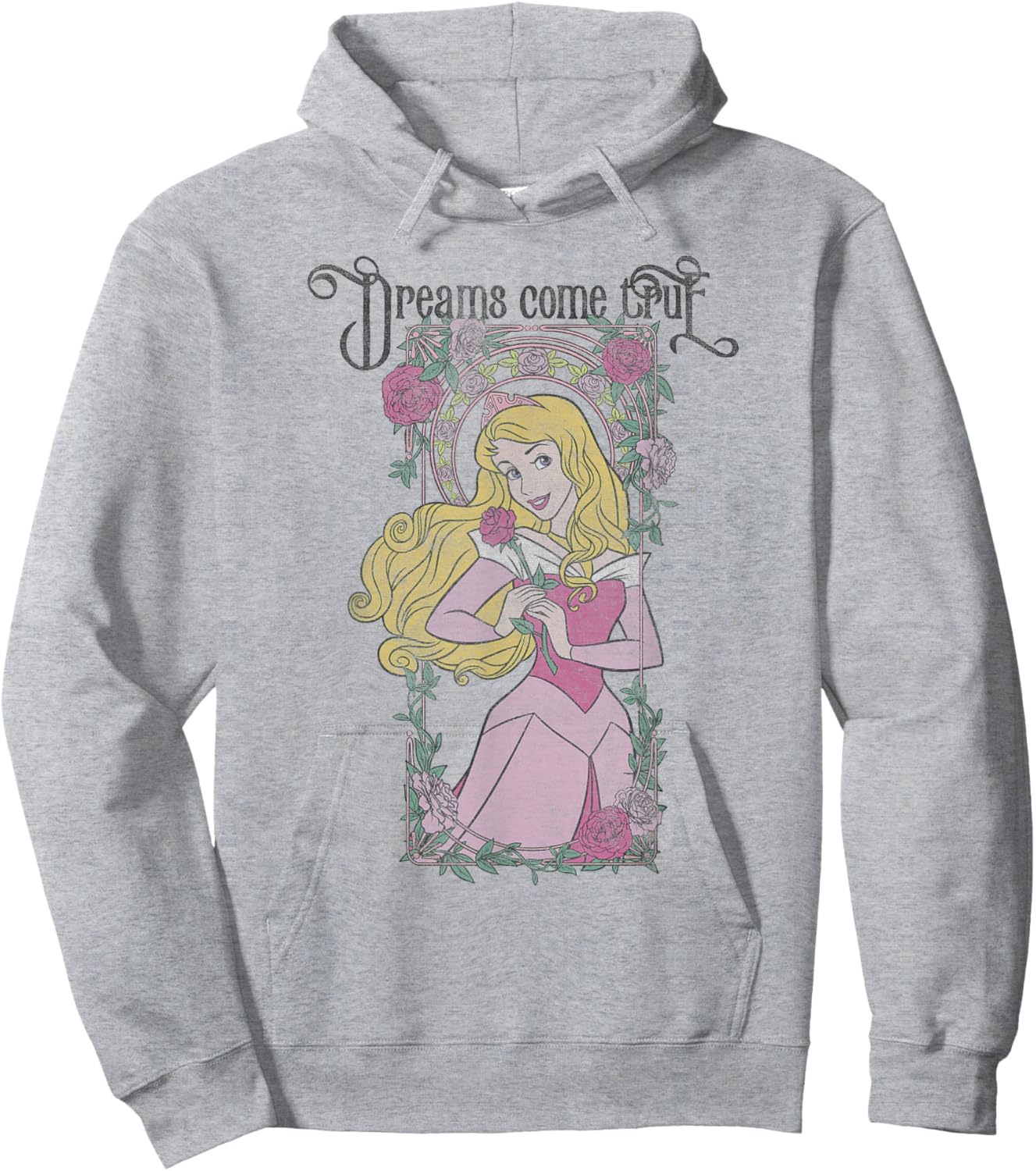 Disney Sleeping Beauty Aurora Dreams Come True Panel Hoodie - Hoodie | Ash