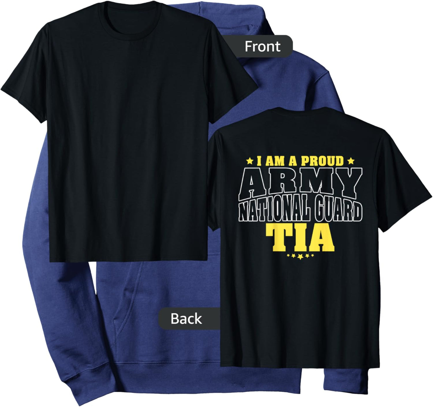 I Am A Proud Army National Guard Tia - Military Aunt Family Hoodie - Hoodie | Navy