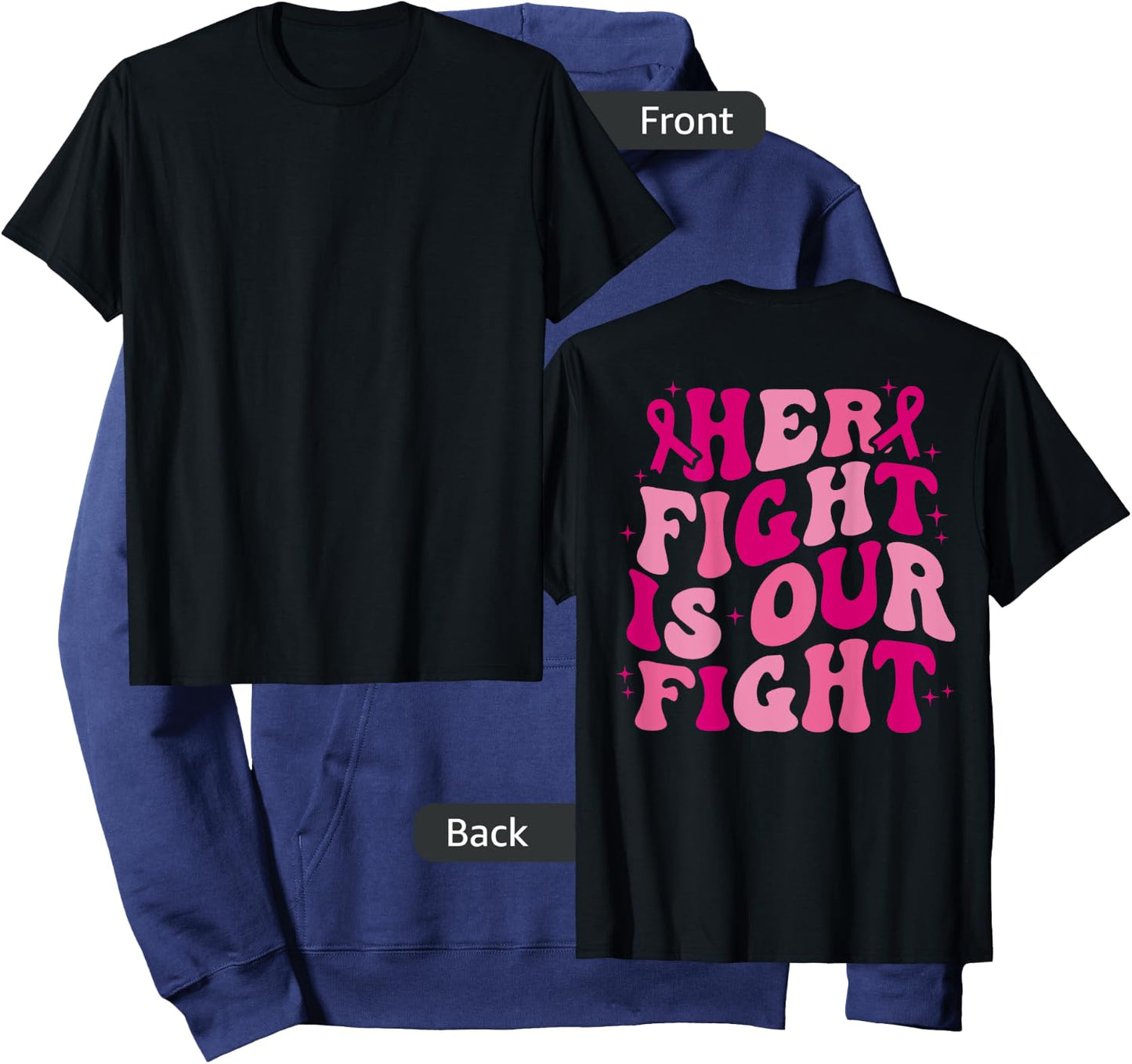 Her Fight Is Our Fight (on back) Hoodie - Hoodie | Navy
