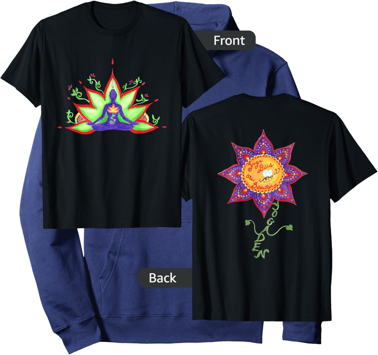 Yoga Bees Yoga Sutra Yoga Den Hoodie - Hoodie | Navy