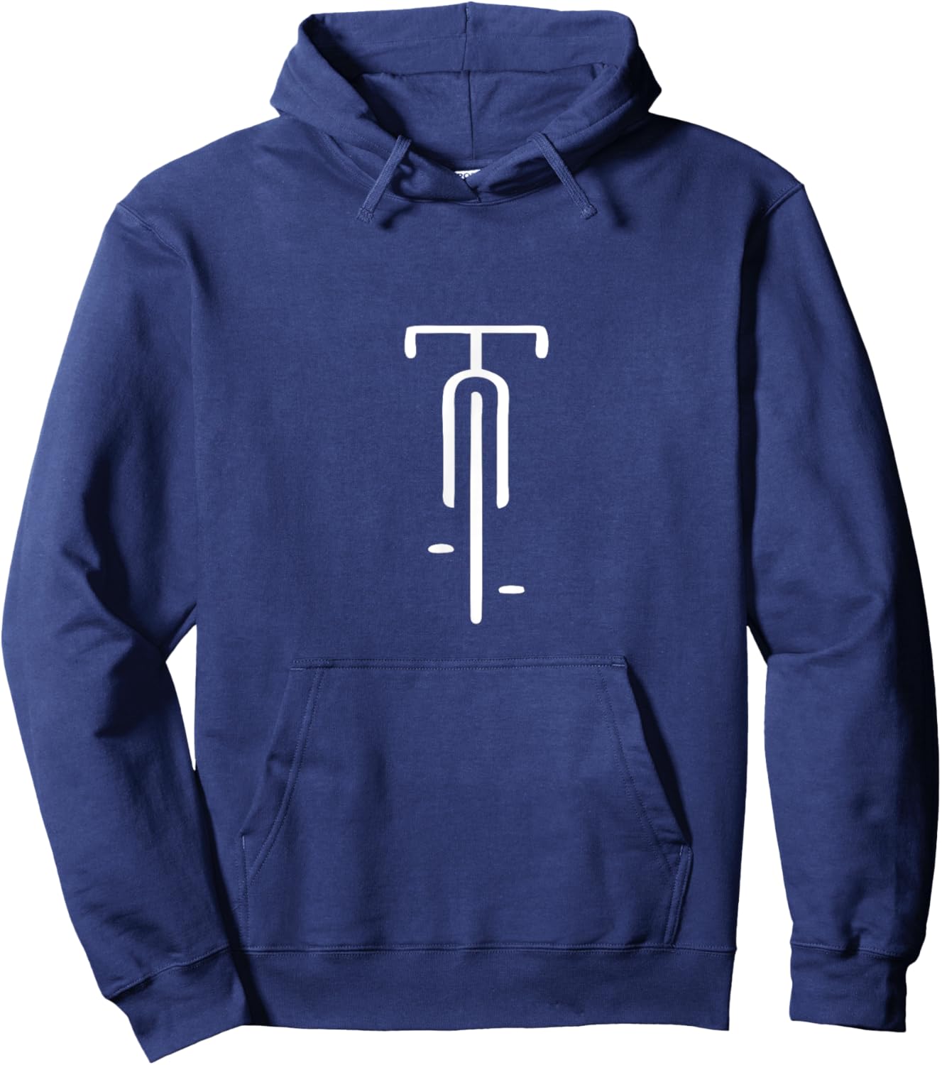Minimalist bike logo for cycling lovers Hoodie - Hoodie | Navy