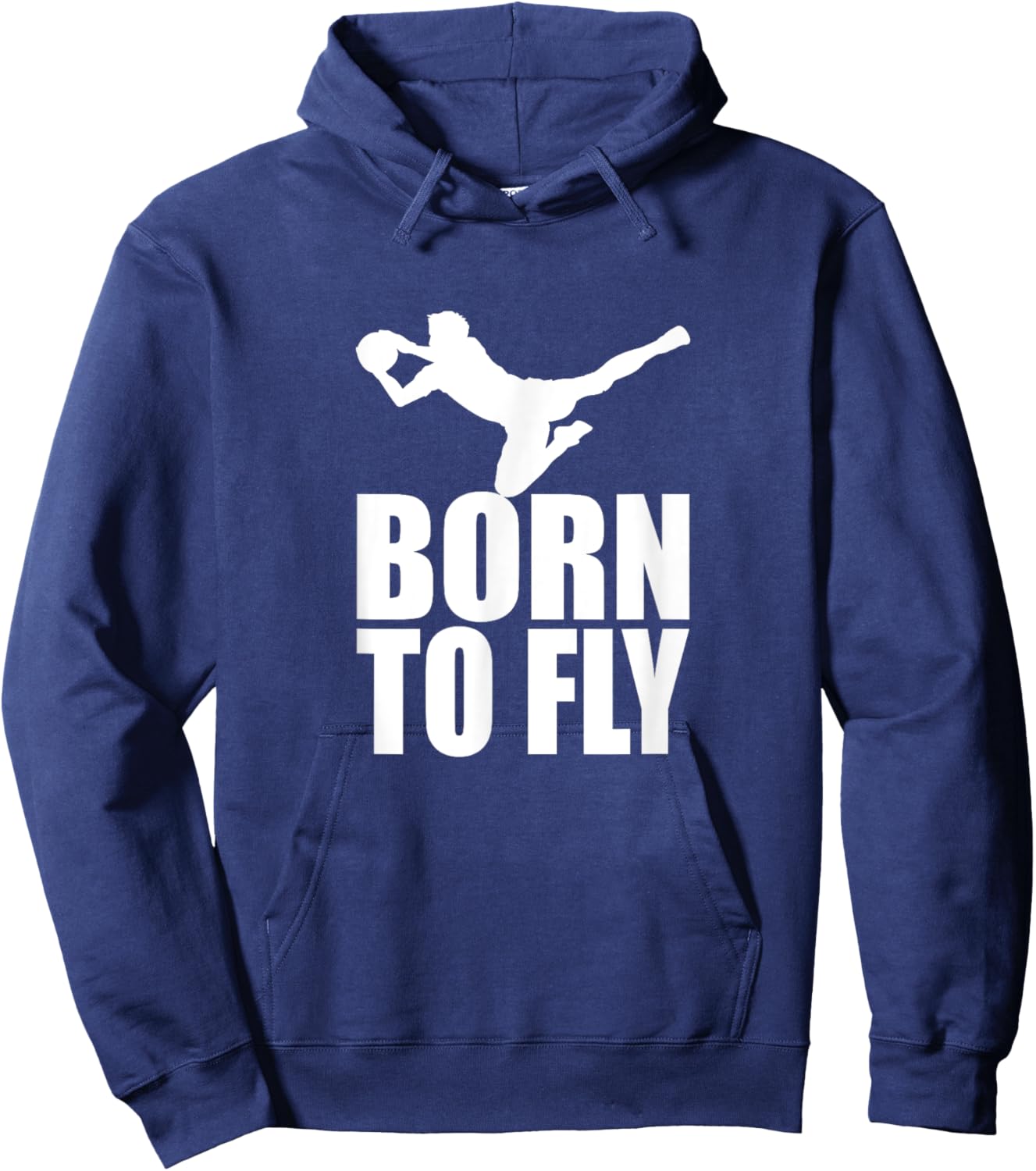 Goalkeeper Perfect save Born To Fly Hoodie - Hoodie | Navy