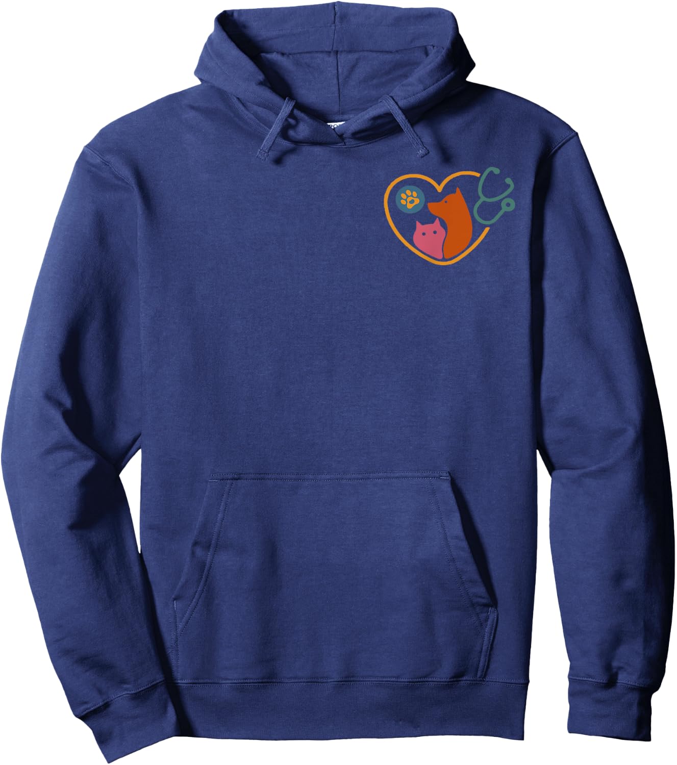 In My Vet Tech Era Veterinarian- Both Sided Hoodie - Hoodie | Navy