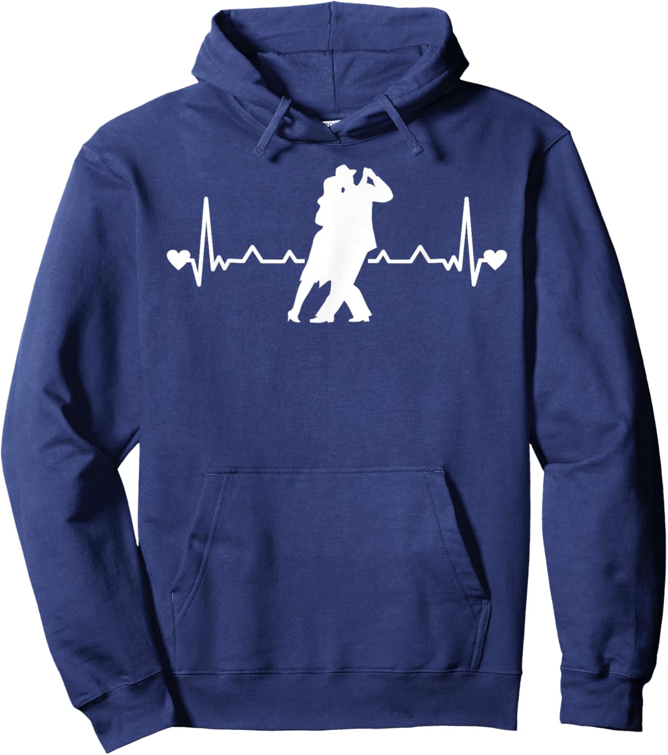 Tango Argentino Dancing Heartbeat Milonga Vals Tango Dancer Hoodie - Hoodie | Navy