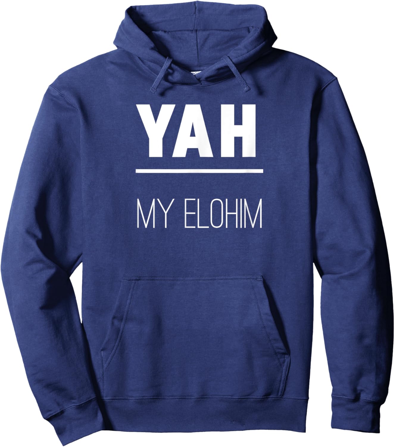 YAH My Elohim Yahuah Yahweh Hoodie - Hoodie | Navy