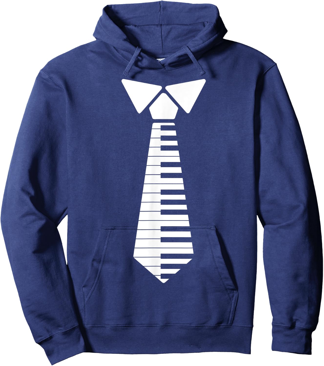 Cute Piano Women Piano Tie Keyboard Player Musician Hoodie - Hoodie | Navy