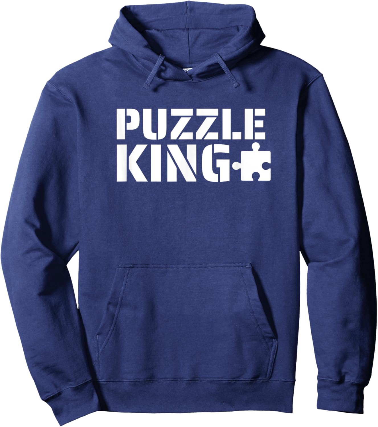 Puzzle King Jigsaw Puzzle Lover Funny Hoodie - Hoodie | Navy