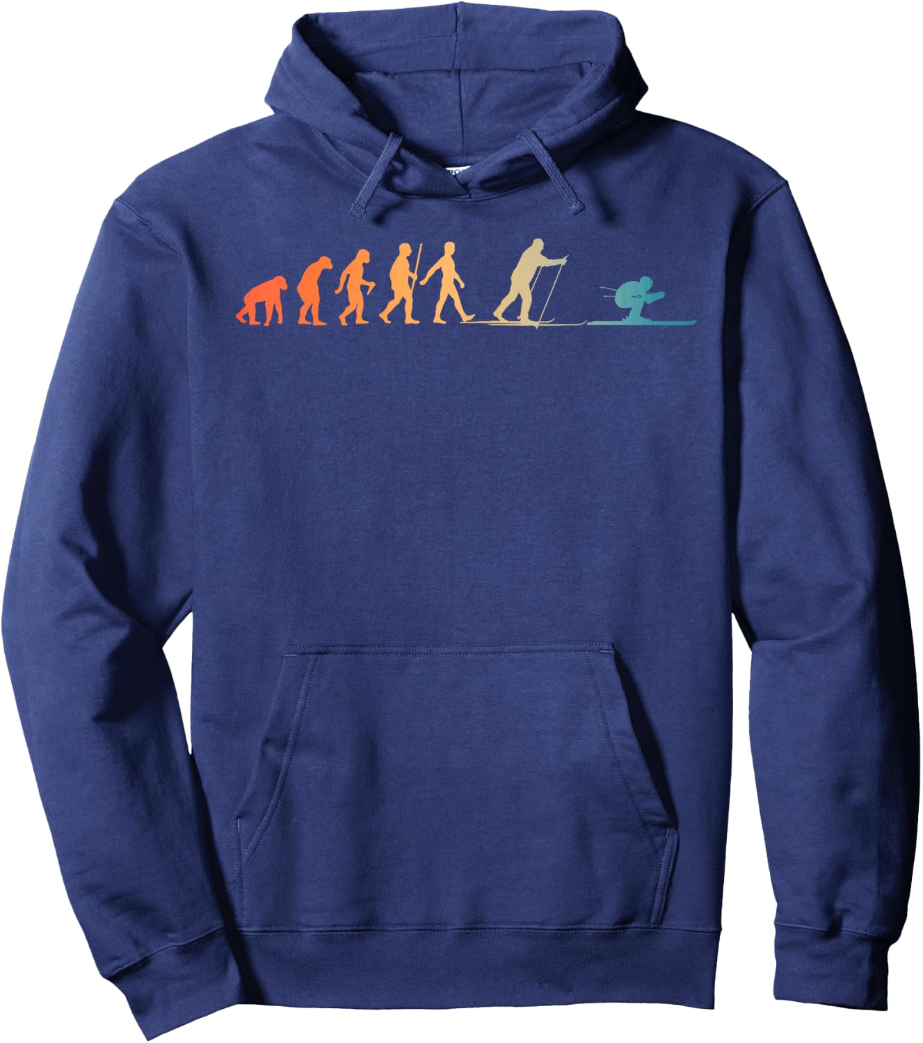 Nordic Ski Art Men Women Snowboard Skier Skiing Lovers Hoodie - Hoodie | Navy