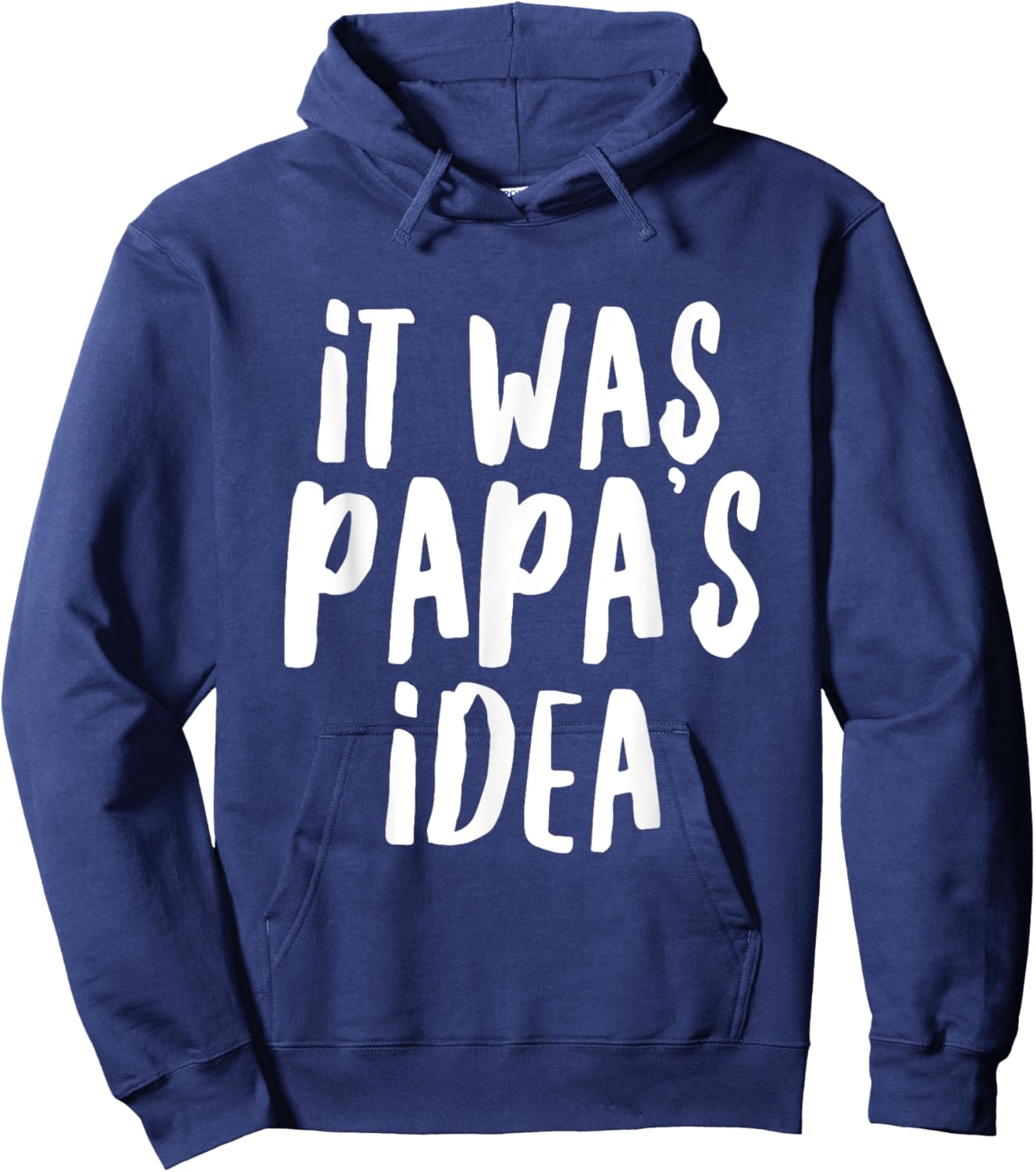 It was Papa’s Idea Youth Boys Girls Kids Hoodie - Hoodie | Navy