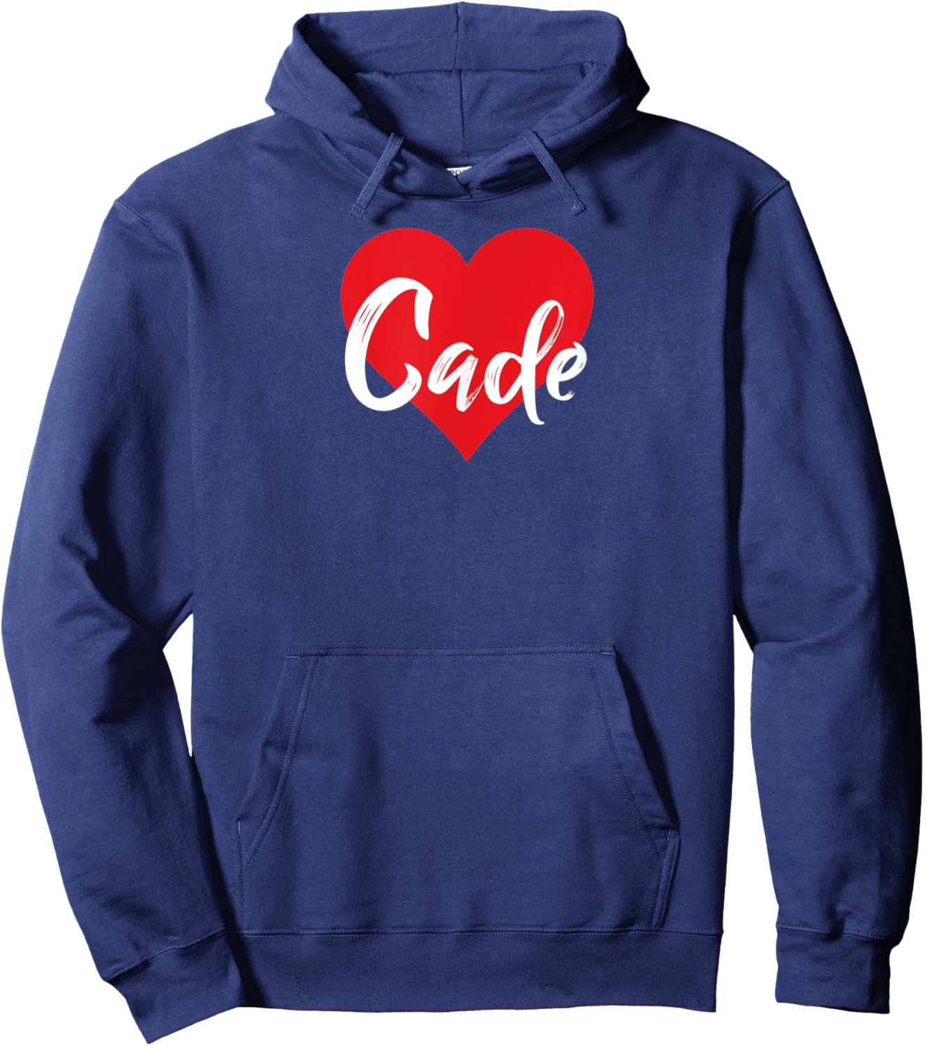 I Love Cade First Name I Heart Named Hoodie - Hoodie | Navy