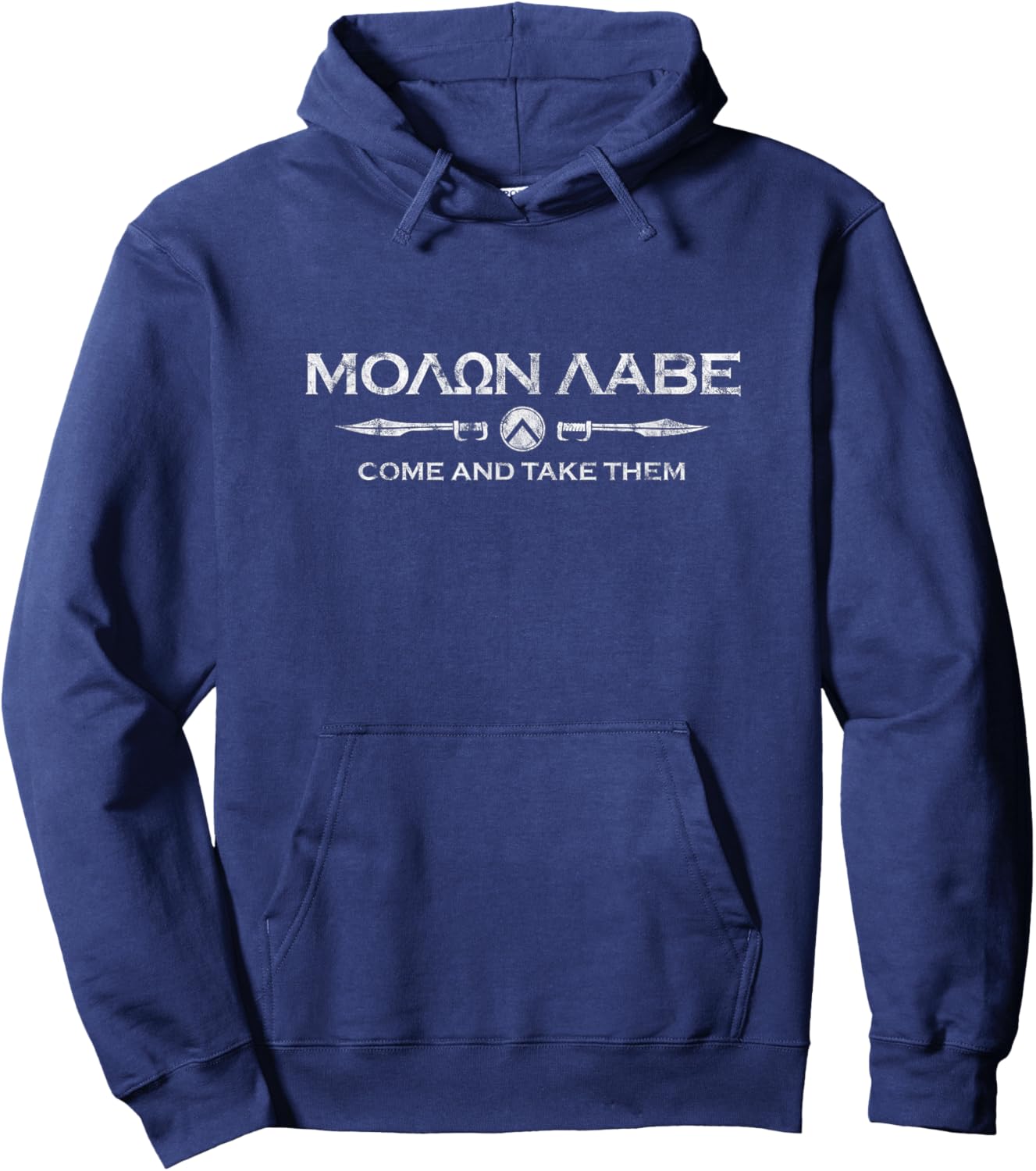 Sparta Gym and Fitness - Molon Labe Hoodie - Hoodie | Navy