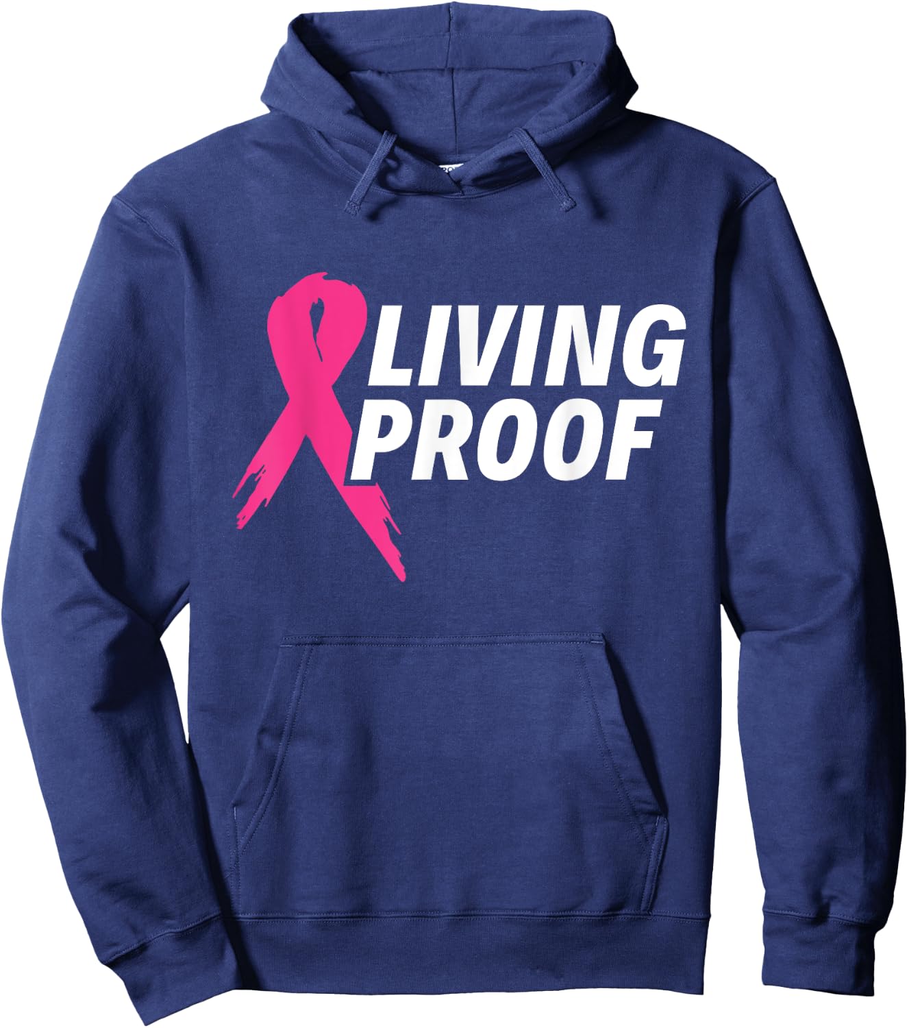 Living Proof - Breast Cancer Awareness Hoodie - Hoodie | Navy