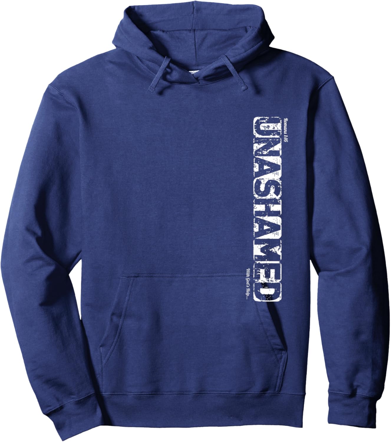 UNASHAMED With God's Help Hoodie - Hoodie | Navy