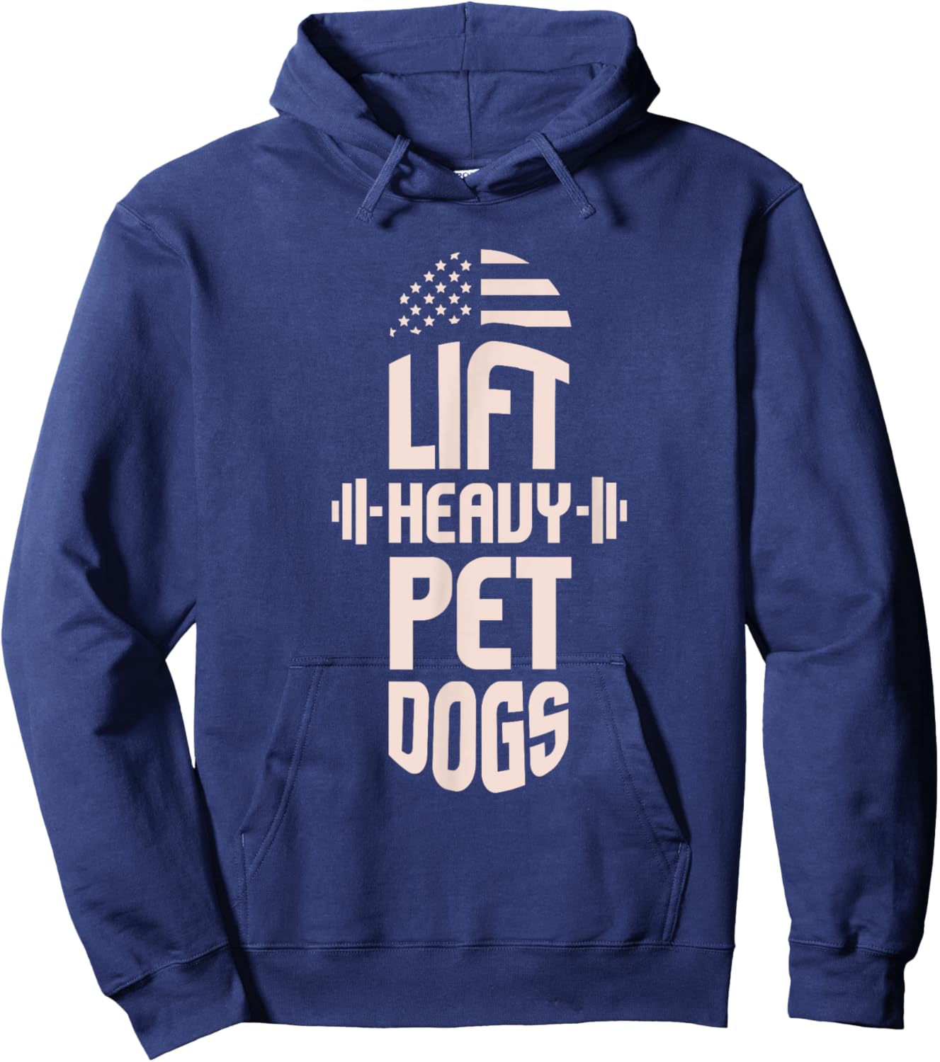 Gym I Fitness I Weightlifters I Lift Heavy Pet Dogs Hoodie - Hoodie | Navy