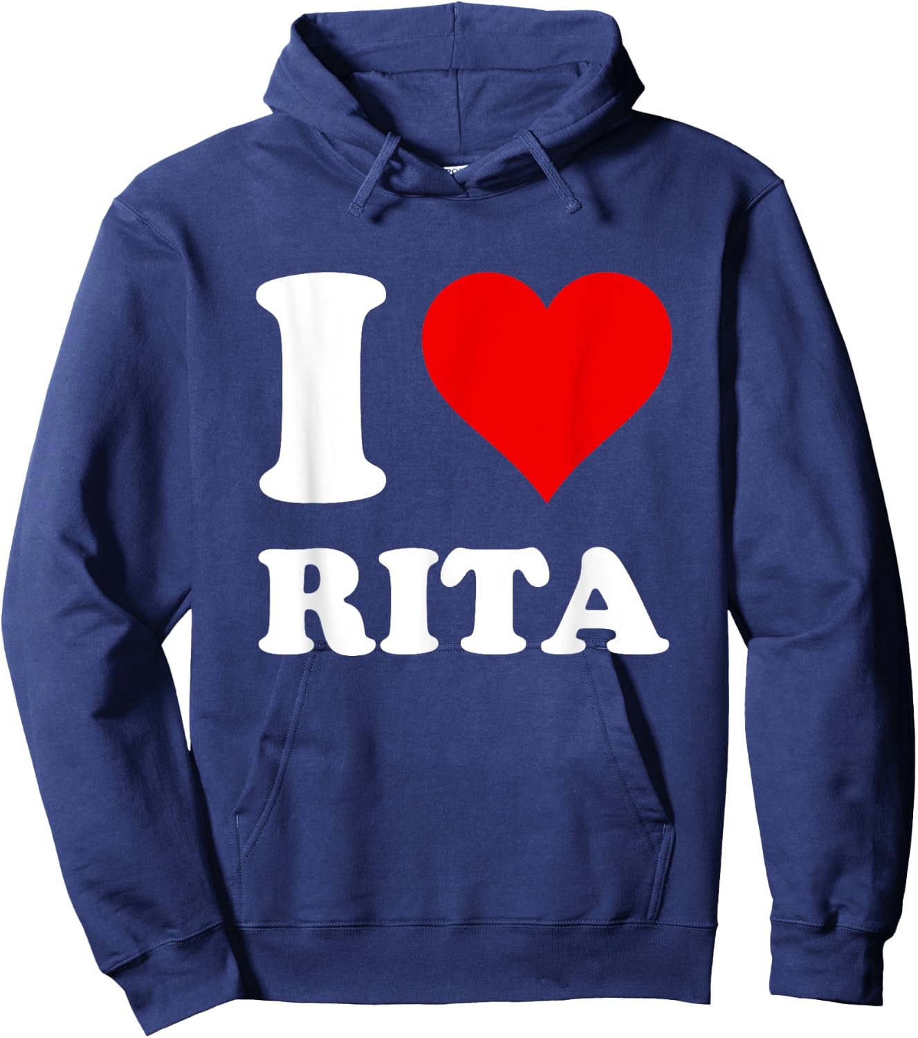 Red Heart I Love Rita Hoodie - Hoodie | Navy