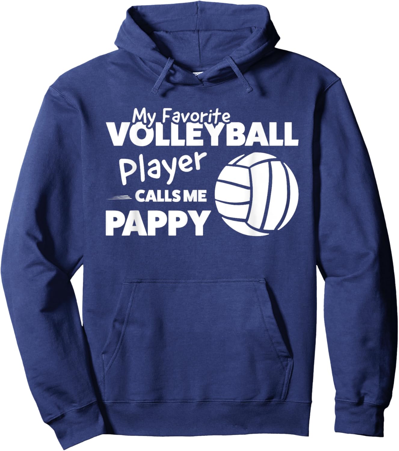 My favorite Volleyball Player Pappy Volleyball Hoodie - Hoodie | Navy