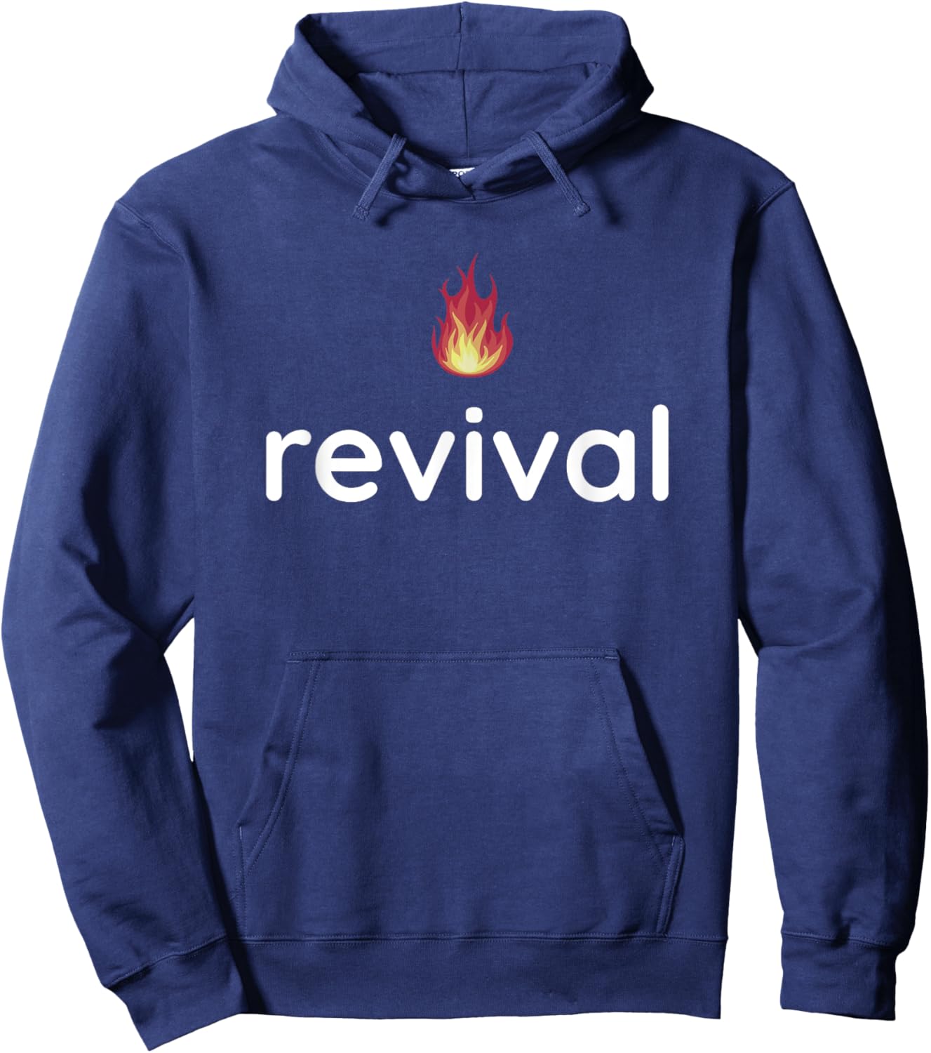 Revival Fire Jesus Christ Born Again Christian Church Bible Hoodie - Hoodie | Navy