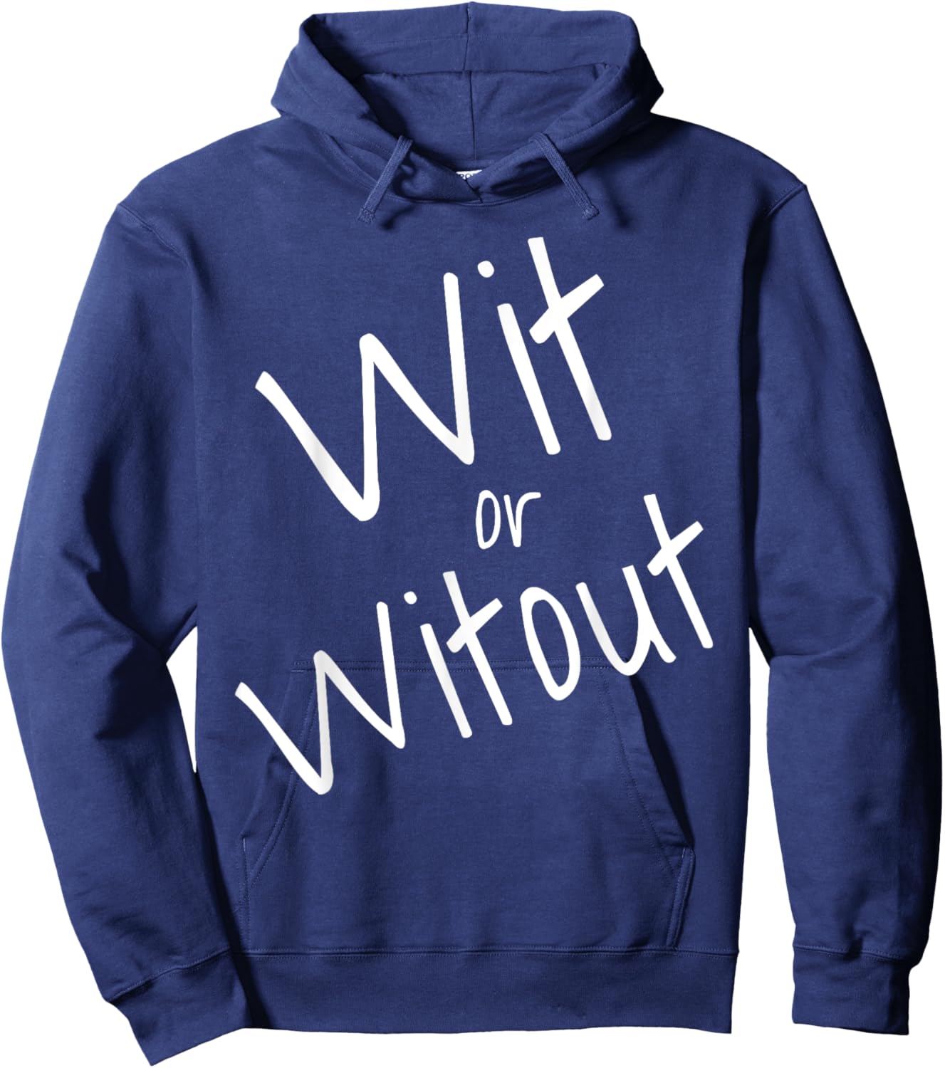 Philly Cheesesteak Philadelphia Wit or Witout Souvenir Lingo Hoodie - Hoodie | Navy