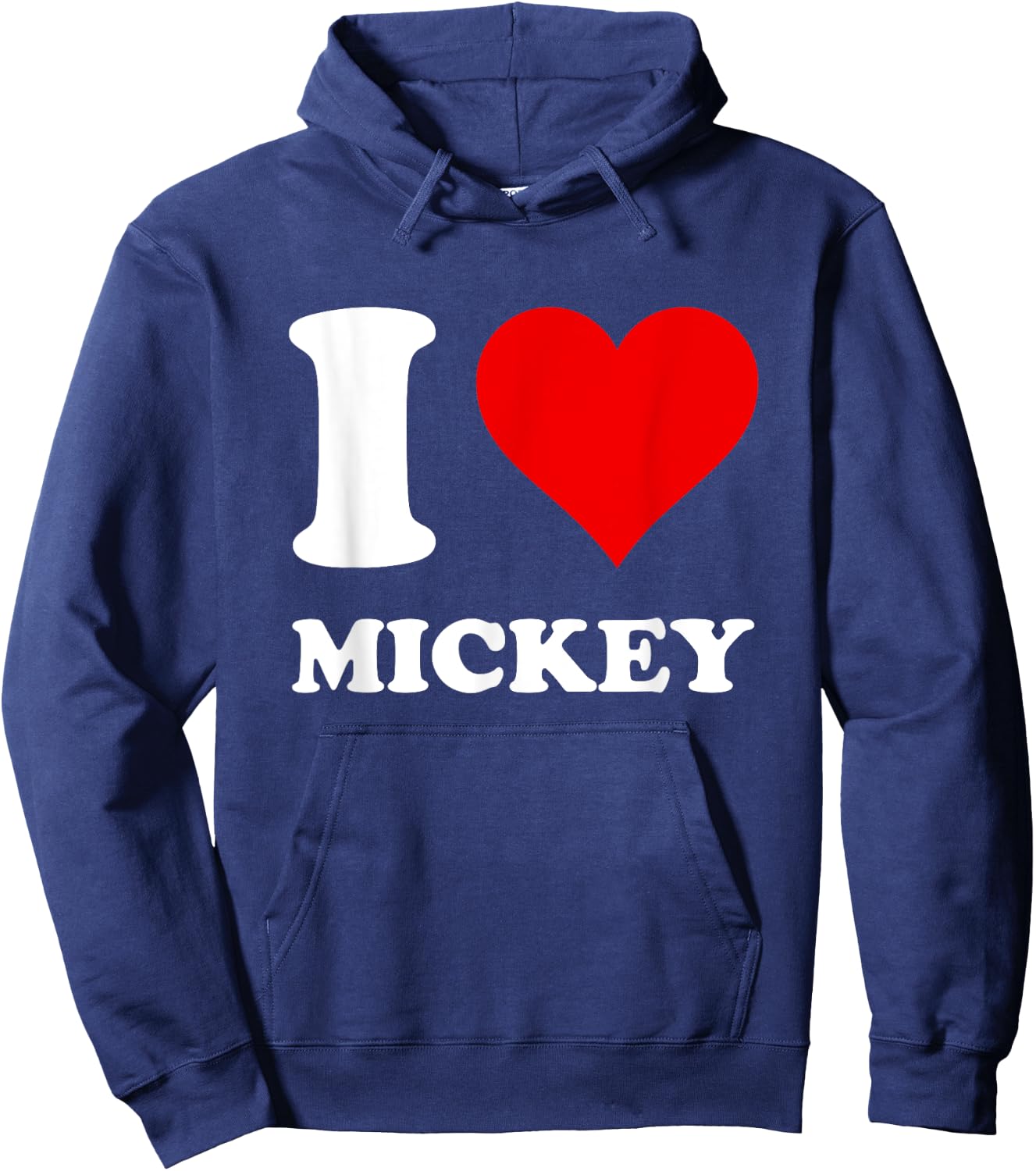 Red Heart I Love Mickey Hoodie - Hoodie | Navy