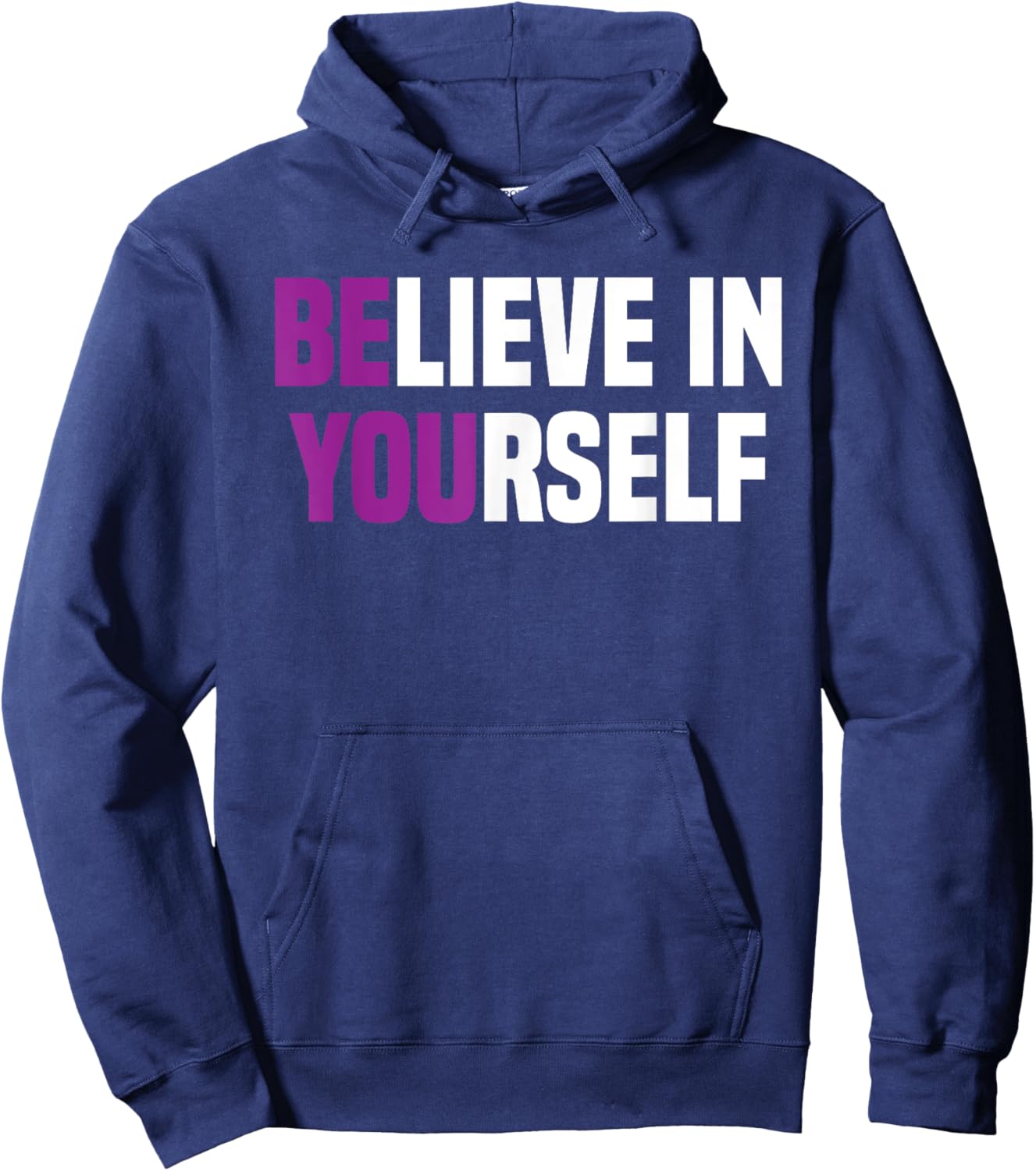 Believe In Yourself Positive Vibes women Hoodie - Hoodie | Navy