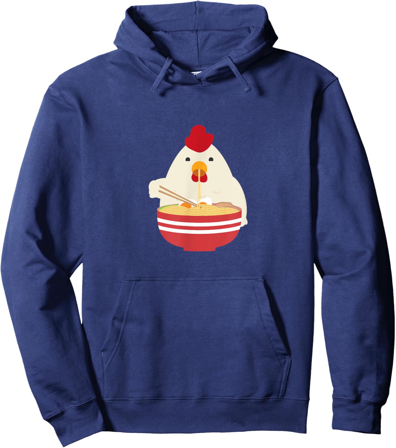 Ramen Chicken Noodle Soup Kawaii Anime Hoodie - Hoodie | Navy