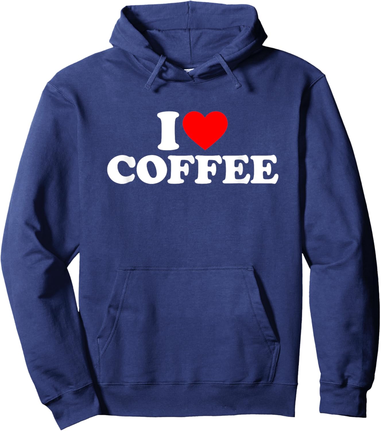 I Love Coffee Hoodie - Hoodie | Navy