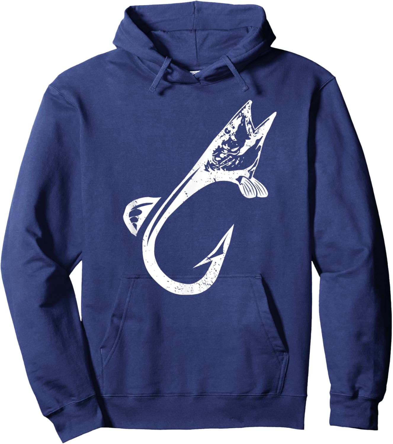 Cool Fishing Hook Muskie Fish Musky Fishing Hooks Fisherman Hoodie - Hoodie | Navy